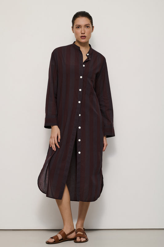 IL BURGUNDY VESTITO DRESS