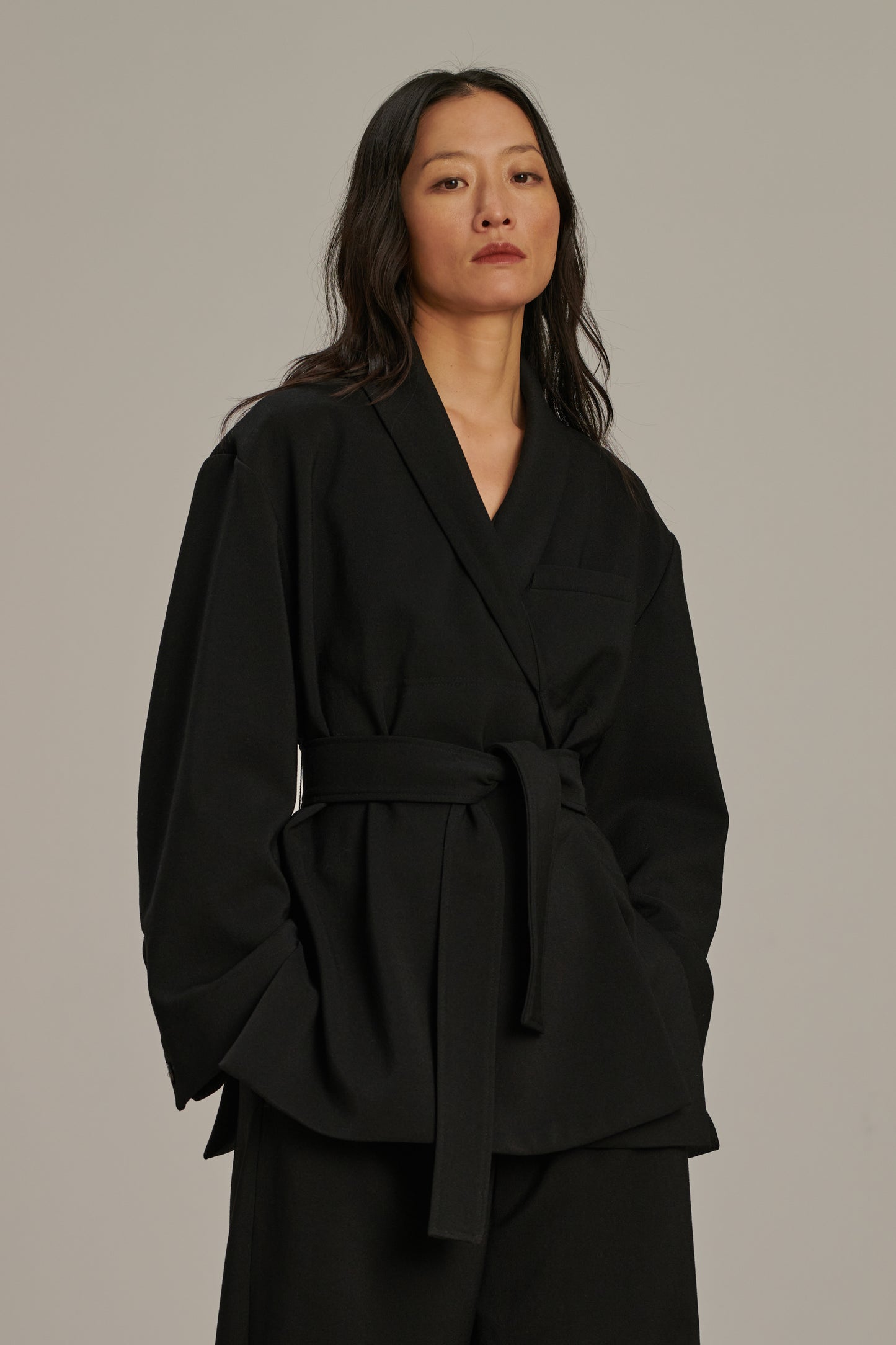 Veste Come - Noir - Laine - Femme