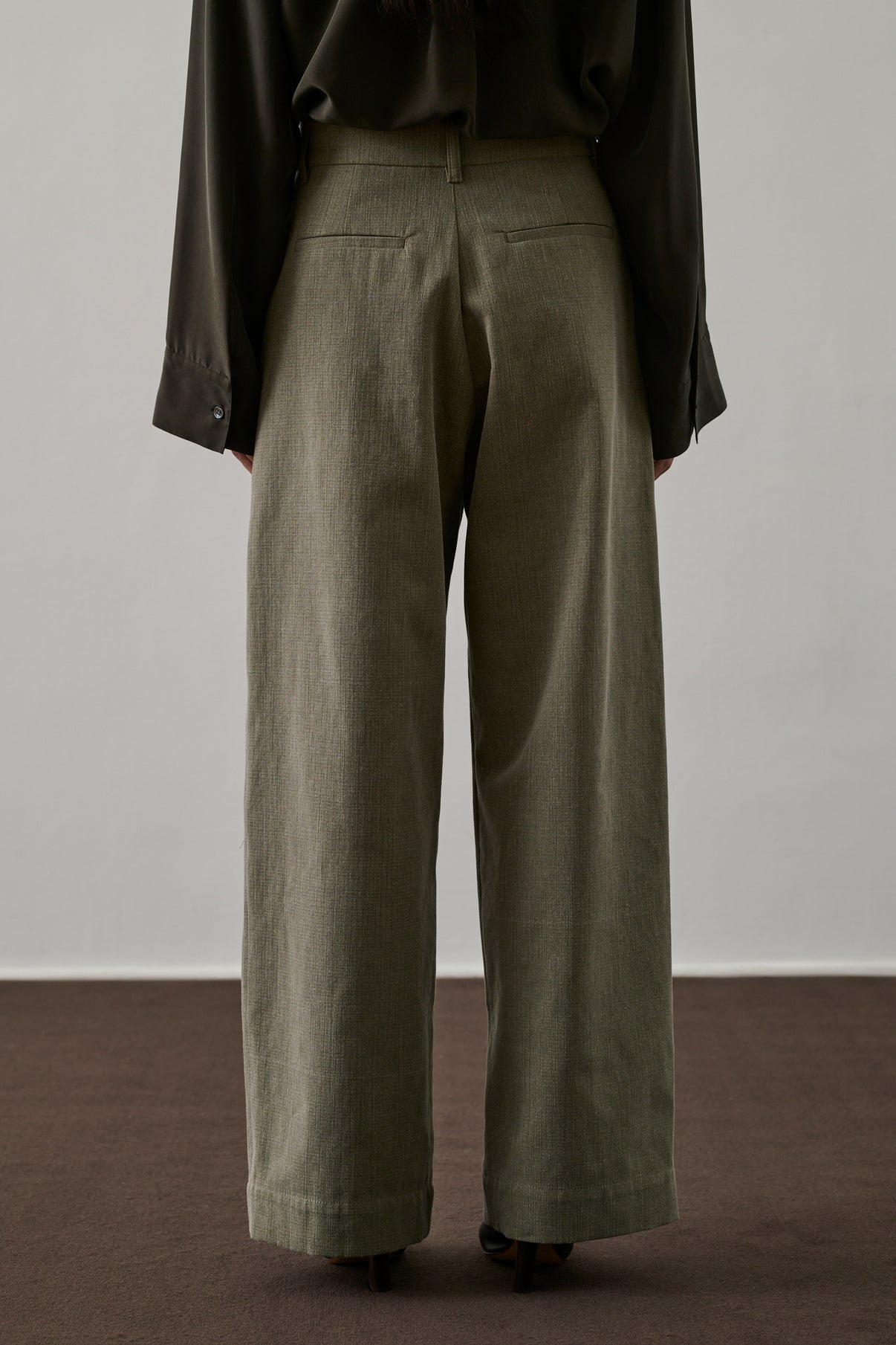 Pantalon Devy - Kaki - Coton - Femme vue 3