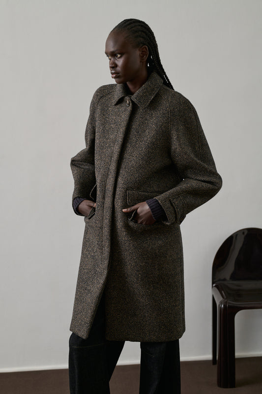 Manteau Simba - Marron/Noir - Laine - Femme