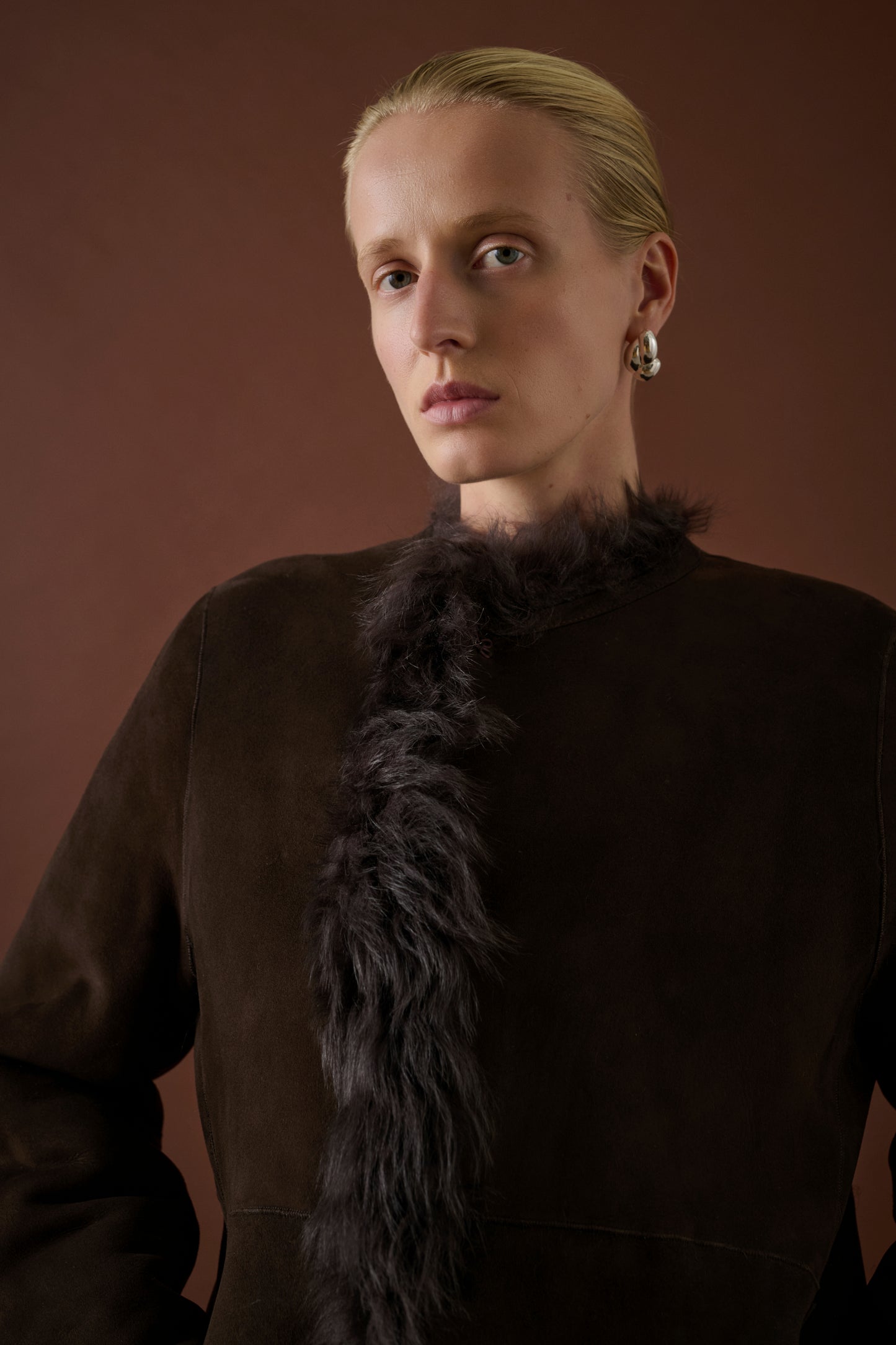 Manteau Sven - Marron Foncé - Cuir - Femme