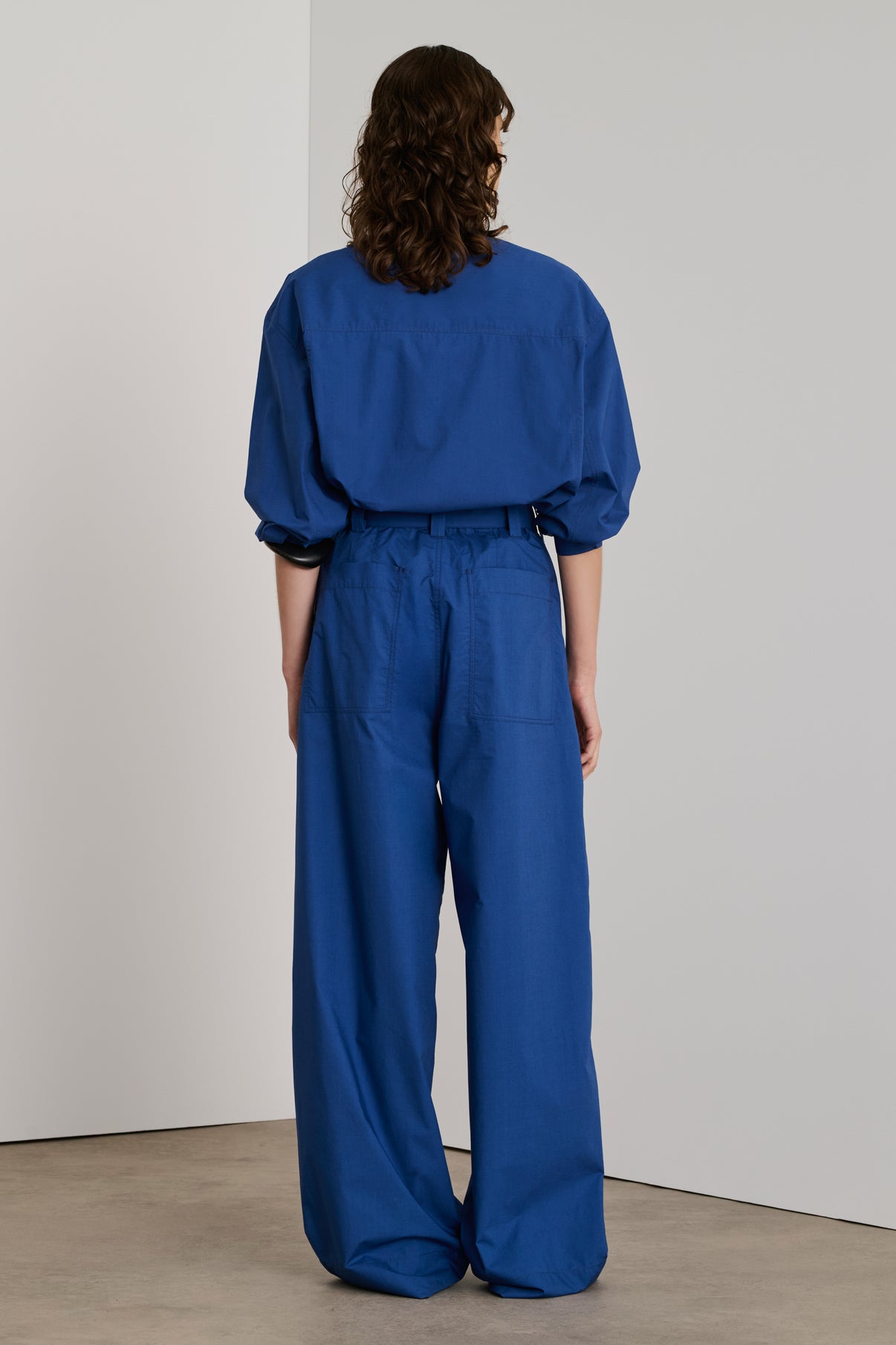 Pantalon Vagabond - Bleu Roi - Coton - Femme vue 2