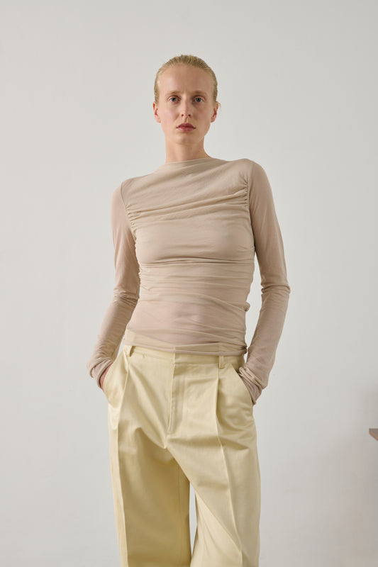 Tee-Shirt Gaia - Mastic - Coton - Femme