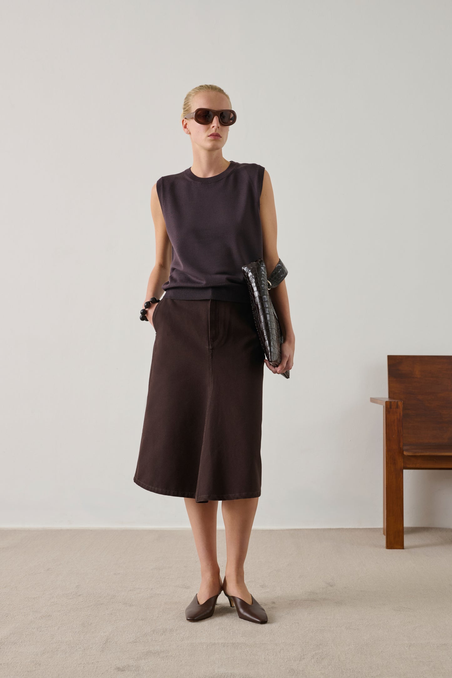 Pull Fargo - Figue - Laine mérinos - Femme