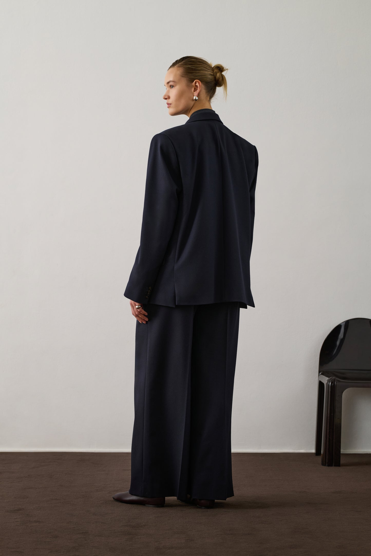 Pantalon Frejus - Bleu Nuit - Laine - Femme