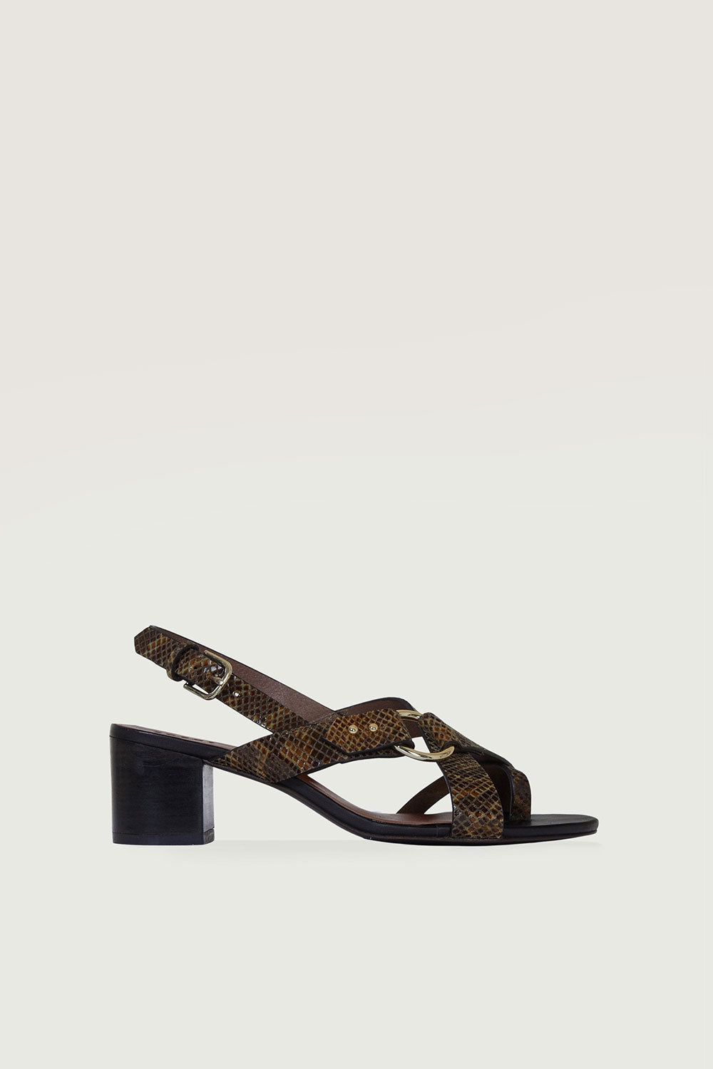 PYTHON FLORENTINE SANDALS